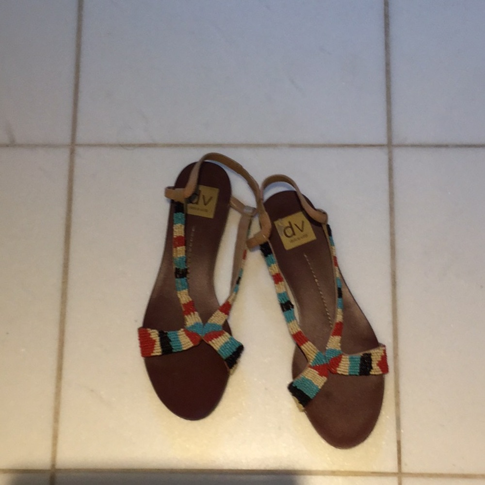 Dolce Vida beaded sandals.